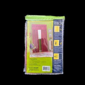 Insola Insulated Drapery Room Darkening Set - Pink 84"